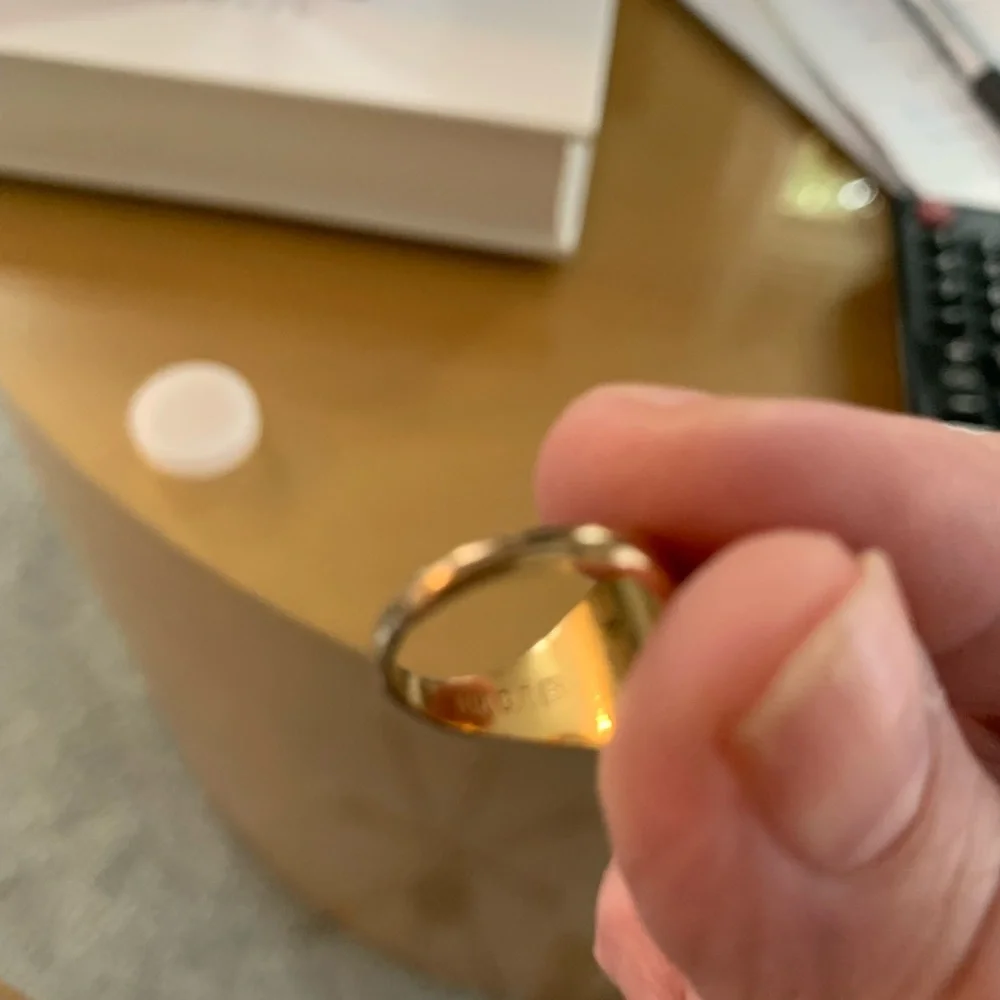 Baby 10k gold filled Gold Signet Ring - Picture 5 of 6